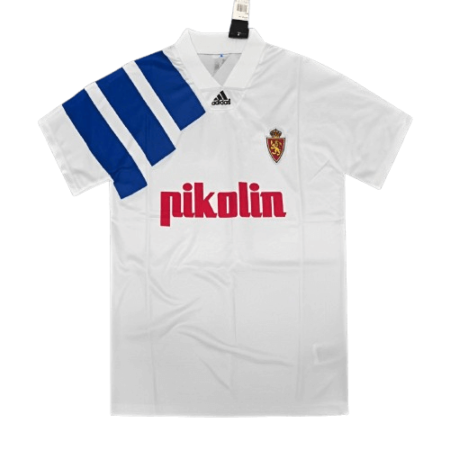 Camisa Real Zaragoza Branca Home Retrô 1992/93 Masculina