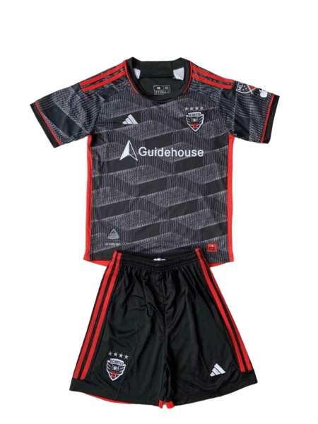 Kit Infantil Titular DC United Preta 2024/25 Unissex