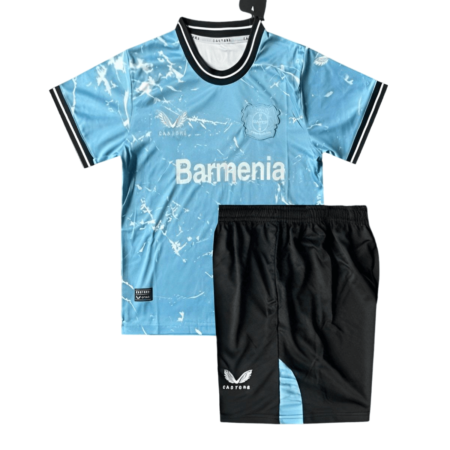 Kit Infantil Bayer Leverkusen Third Azul 2024/25 Unissex