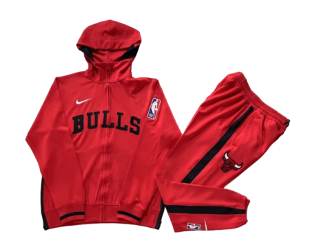 Conjunto Calça e Blusão Chicago Bulls Vermelha