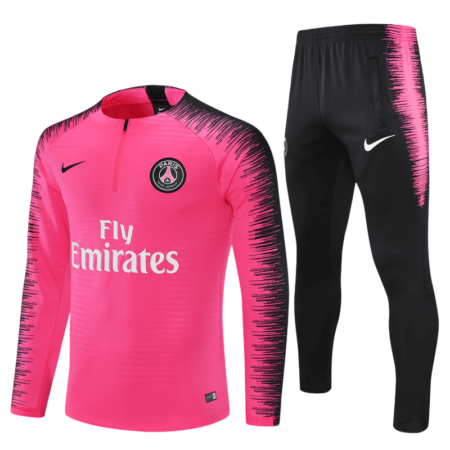 Conjunto de Treino PSG Jaqueta + Calça Rosa/Preta 2018/19