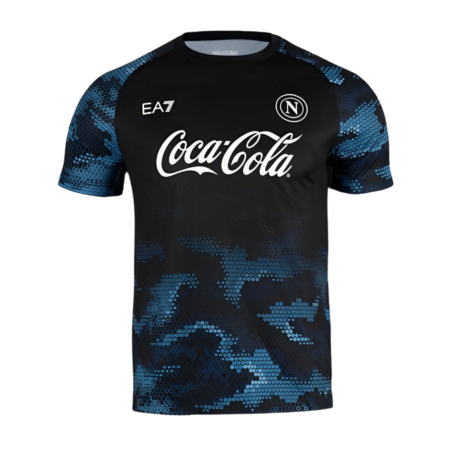 Camisa Napoli Azul Treino Preta 2024/25 Masculina