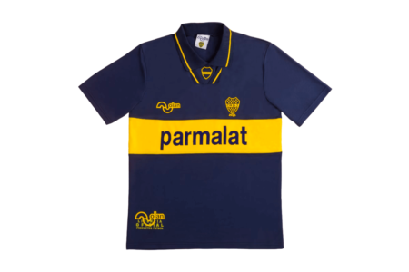 Camisa Boca Juniors Parmalat 1995 Azul/amarela Masculina