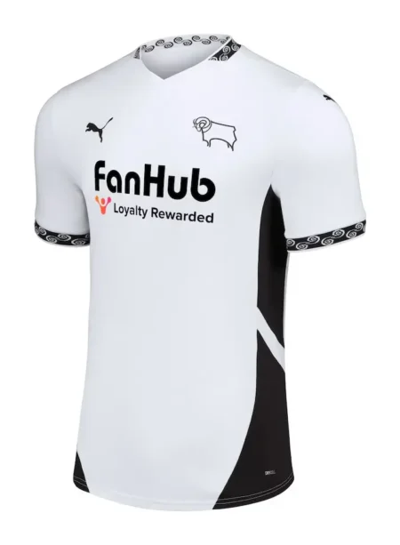 Camisa Titular do Derby County Branca 2024/25 Masculina