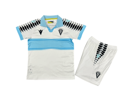 Kit Infantil Cádiz Branca Away II 2024/25 Unissex