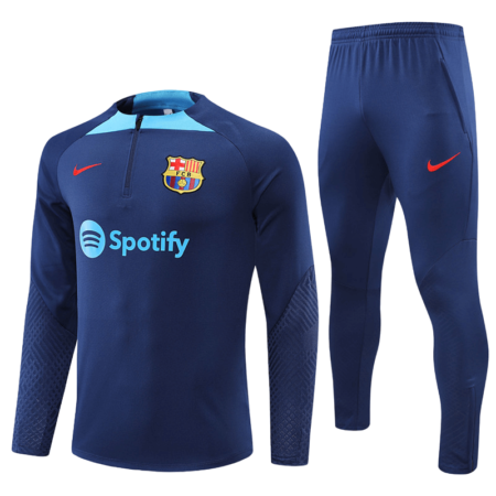 Conjunto Barcelona Treino Jaqueta/Calça Azul II 2022/23