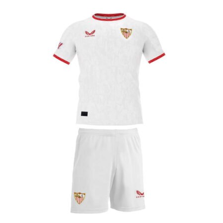 Kit Infantil Sevilla FC  Home I Branca 2024/25 Unissex