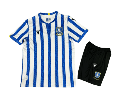 Kit Infantil Sheffield United Home Azul/Branca 2024/25 Unissex