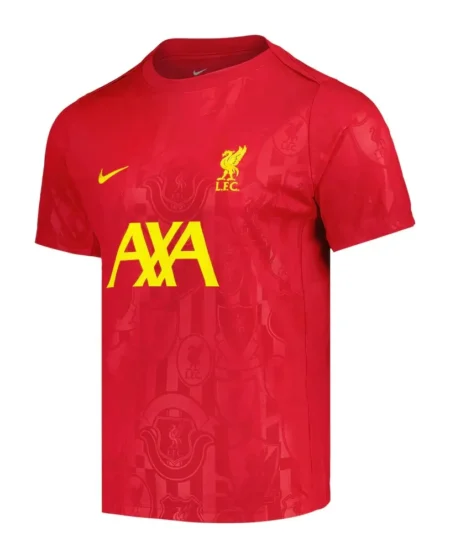 Camisa Pré-Jogo Liverpool Vermelha 2024/25 Masculina