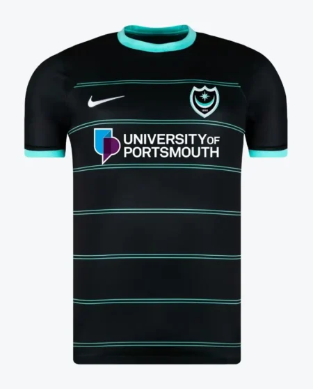 Camisa Portsmouth Away Preta II 2024/25 Masculina