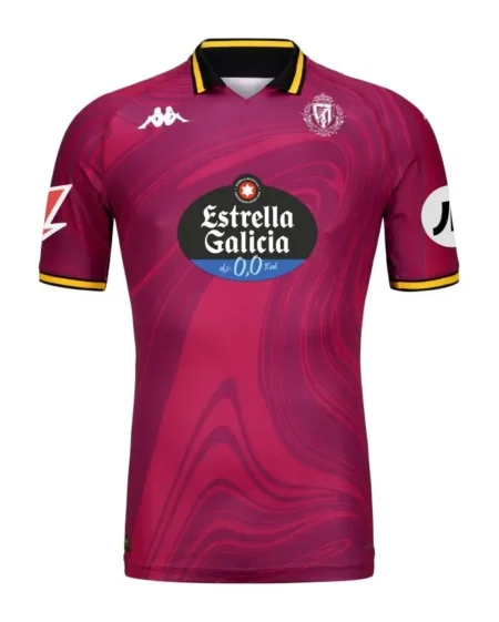 Camisa Real Valladolid Vinho Third III 2024/25 Masculina