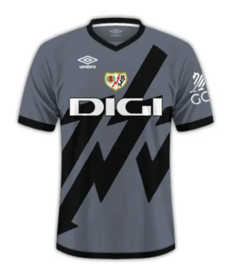 Camisa Rayo Vallecano Third Cinza III 2024/25 Masculina