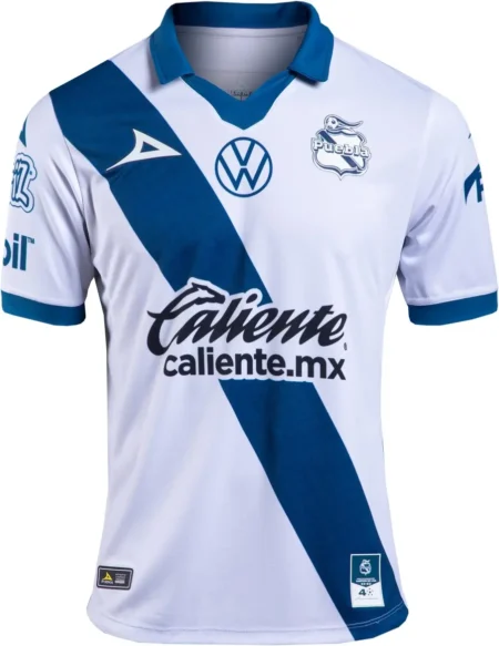 Camisa Titular Club Puebla Branca Home I 2023/24 Masculina