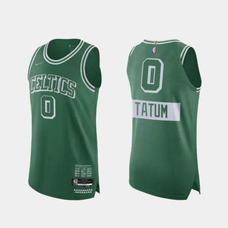 Regata NBA AUTHENTIC 75º Aniversário Boston Celtics Verde 21-22 Tatum #0