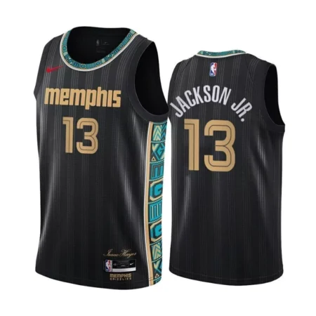 Regata Swingman NBA Memphis Grizzlies Preta 2020 Jackson Jr #13