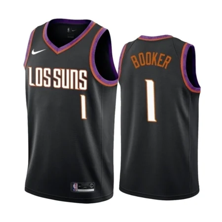 Regata NBA  Swingman Phoenix Suns Preta/Roxo Booker #1