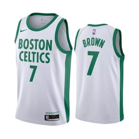 Regata NBA Swingman Boston Celtics Branca 20-21 Brown #7