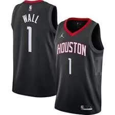 Regata NBA Swingman Houston Rockets 20-21 Preta Wall #1