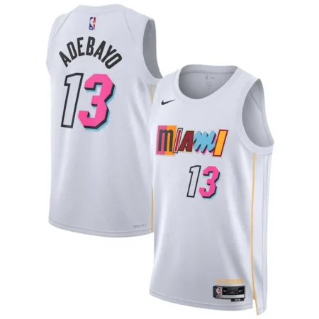 Regata NBA Swingman Miami Heat 22-23 Branca Adebayo #13