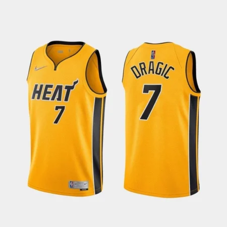 Regata NBA Swingman Miami Heat Earned 20-21 Amarela Dragic #7