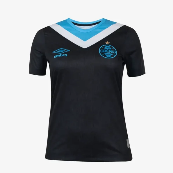 Terceira Camisa Grêmio Preta III 2024/25 Feminina