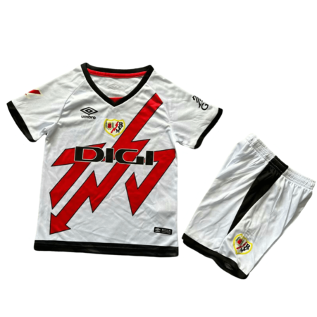 Kit Infantil Rayo Vallecano Home Branca I 2024/25 Unissex