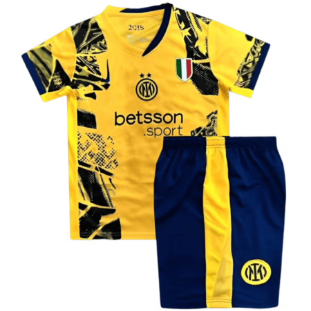 Kit Infantil Inter de Milão Amarelo Third 2024/25 Unissex