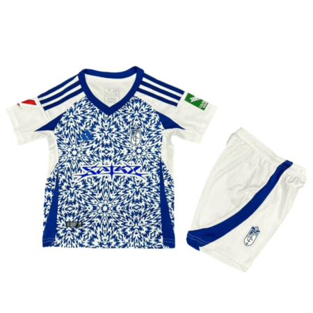 Kit Infantil Reserva Granada Branca II Away 2024/25 Unissex