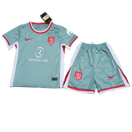 Kit Infantil Atlético de Madrid Away Verde II 2024/25 Unissex