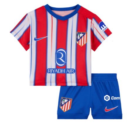 Kit Infantil Atlético de Madrid Vermelha Titular I 2024/25 Unissex