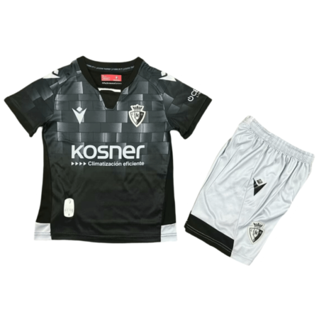 Kit Infantil Osasuna Preta Third III 2024/25 Unissex