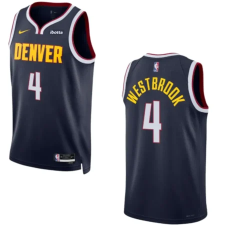 Regata NBA Swingman Icon Denver Nuggets Azul 2024 Russell Westbrook #4