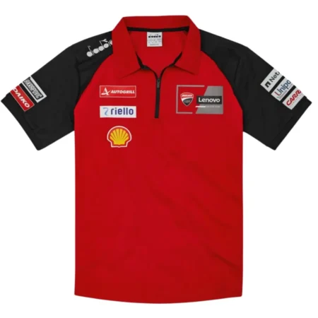 Camisa Ducati Moto GP 2024 Team Polo Vermelha Masculina