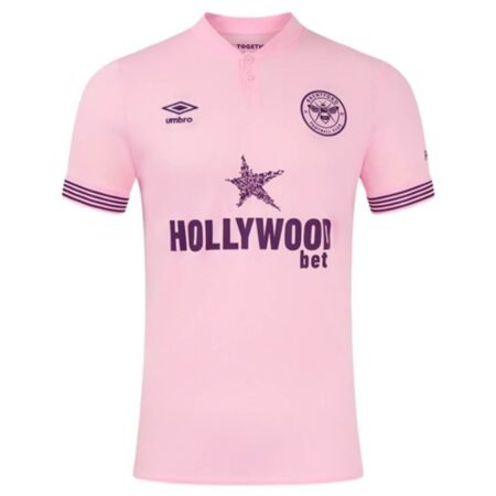 Camisa Brentford Rosa Away 2024/25 Masculina