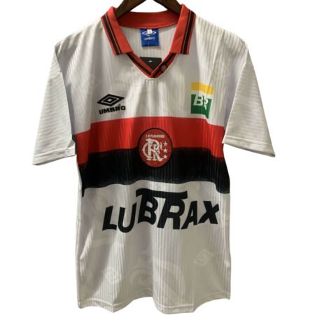 Camisa Flamengo 1998 Branca Lubrax Masculina