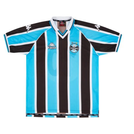 Camisa Grêmio Tricolor 2001 Titular Azul Masculina