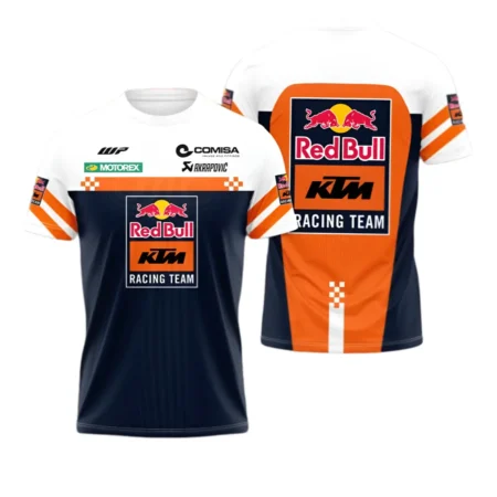 Camisa Red Bull KTM Racing Branca/Azul Masculina