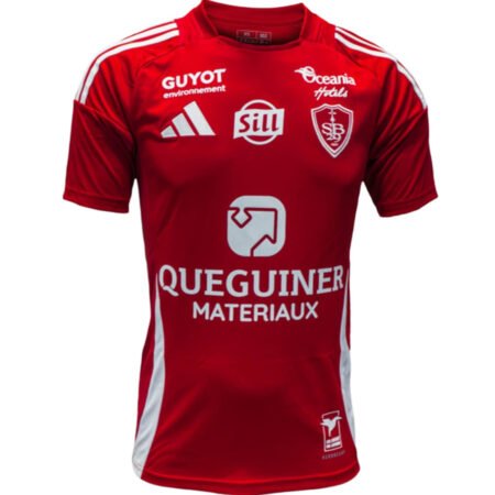 Camisa Stade Brestois Vermelha Home 2024/25 Masculina