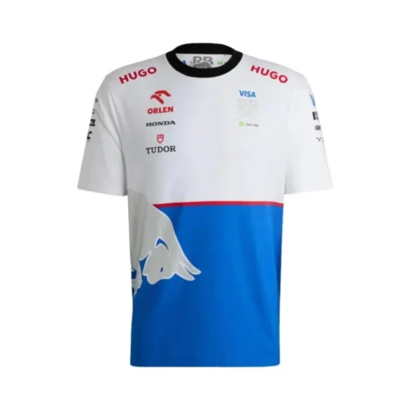 Camisa Visa Cash App Hugo RB Team Azul/Branca 2024 Masculina