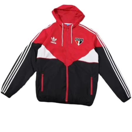 Corta Vento São Paulo Adidas Originals Preto/Vermelho