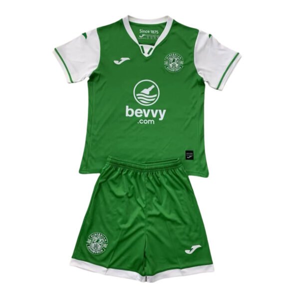 Kit Infantil Hibernian FC Home Verde 2024/25 Unissex