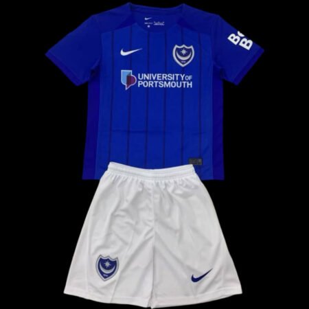 Kit Infantil Titular Portsmouth Azul I 2024/25 Unissex