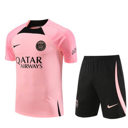 Conjunto PSG Treino Camisa e Short Rosa 2023/24