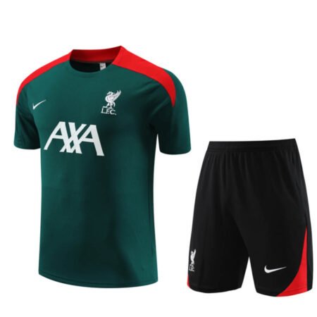 Conjunto Liverpool Treino Camisa e Short Verde 2024/25