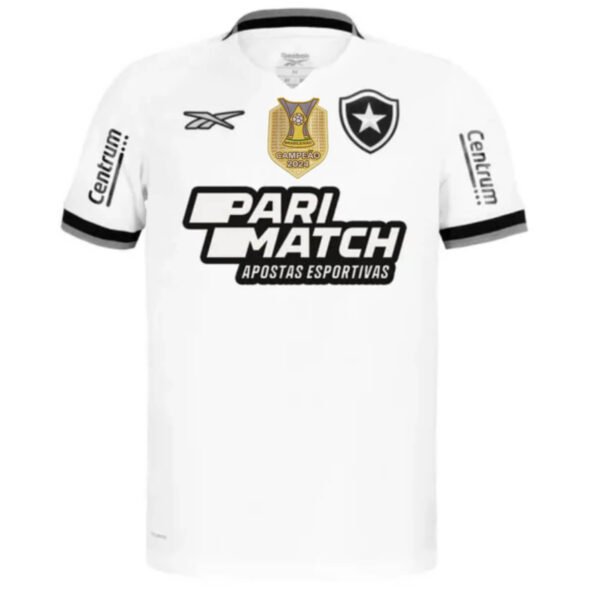 Camisa Botafogo Branca Campeão Brasileiro 2024 Third C/Patrocínio