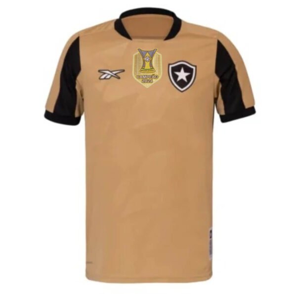 Camisa Botafogo Goleiro Dourada Campeão Brasileiro 2024 Masculina